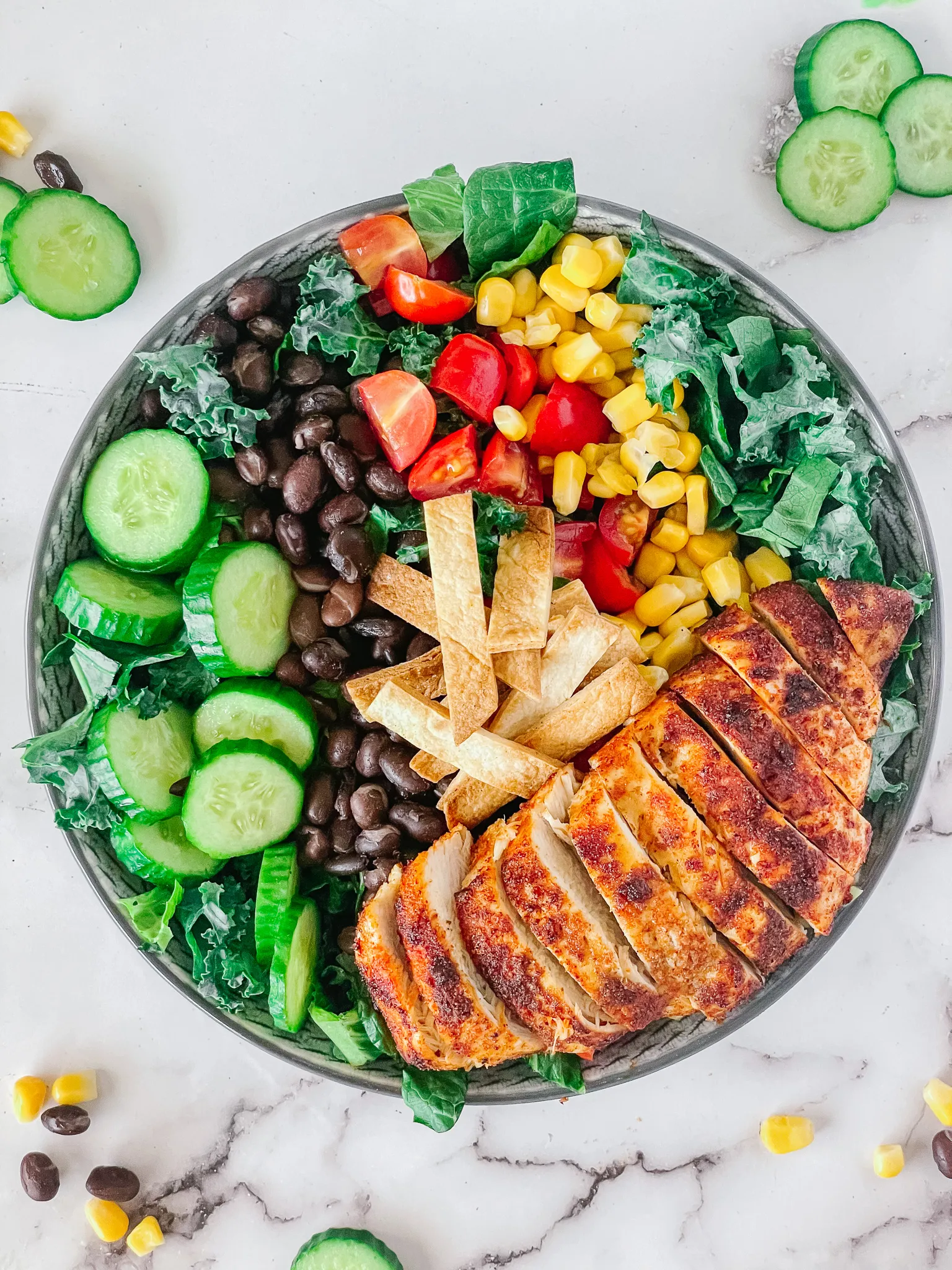 Zesty Southwest Chicken Salad with Cilantro Lime Dressing