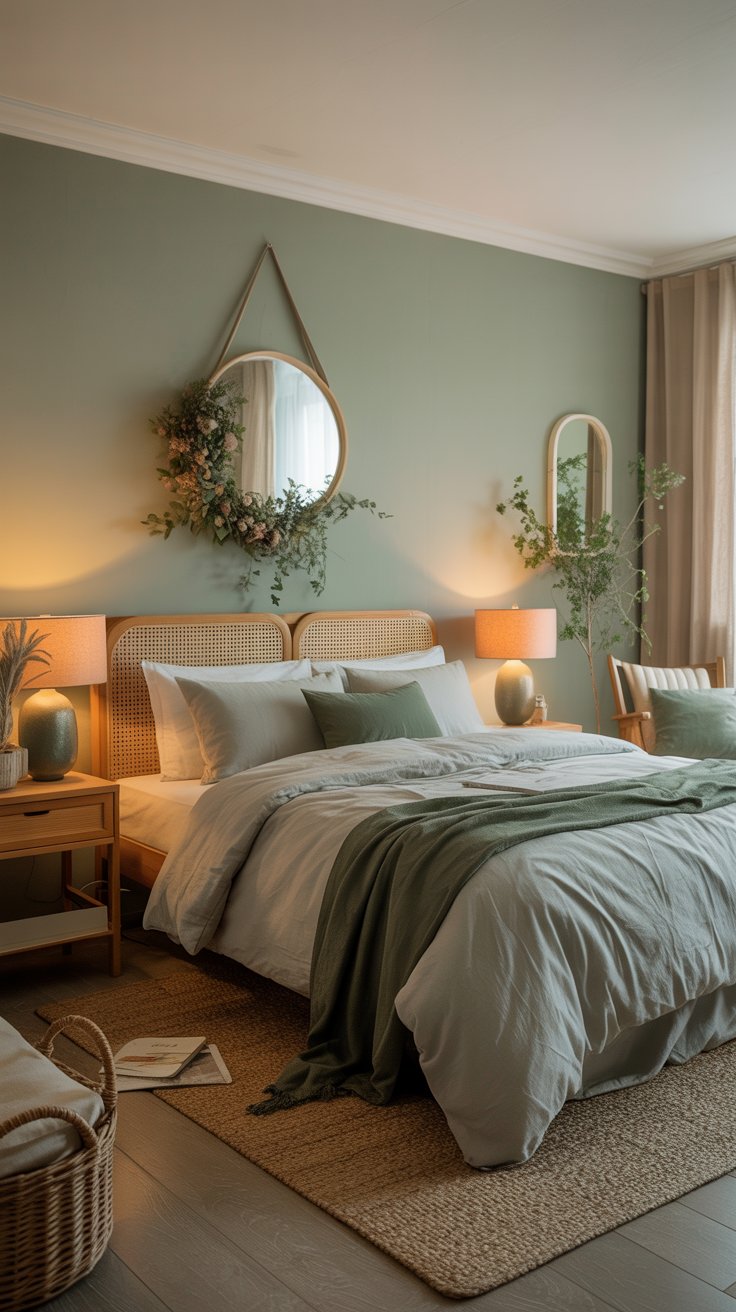 Cozy Bedroom with Earthy Tones