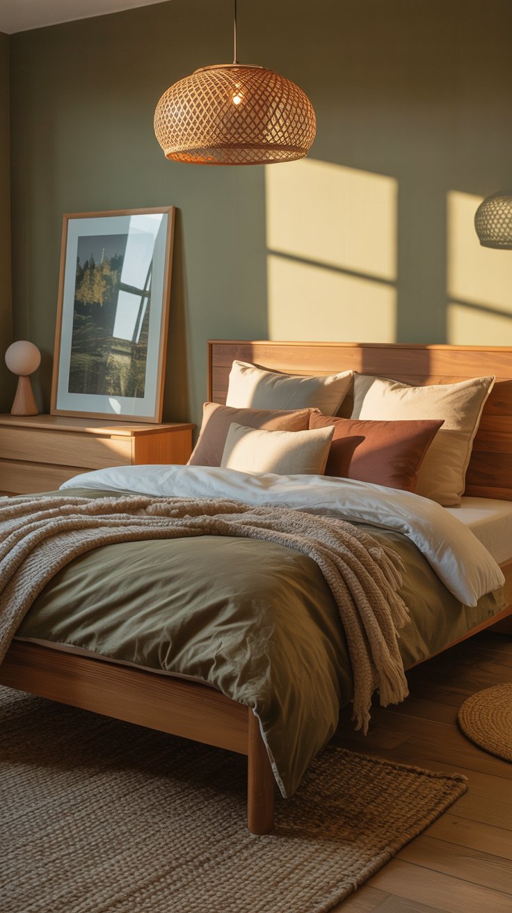 Cozy Bedroom with Natural Tones