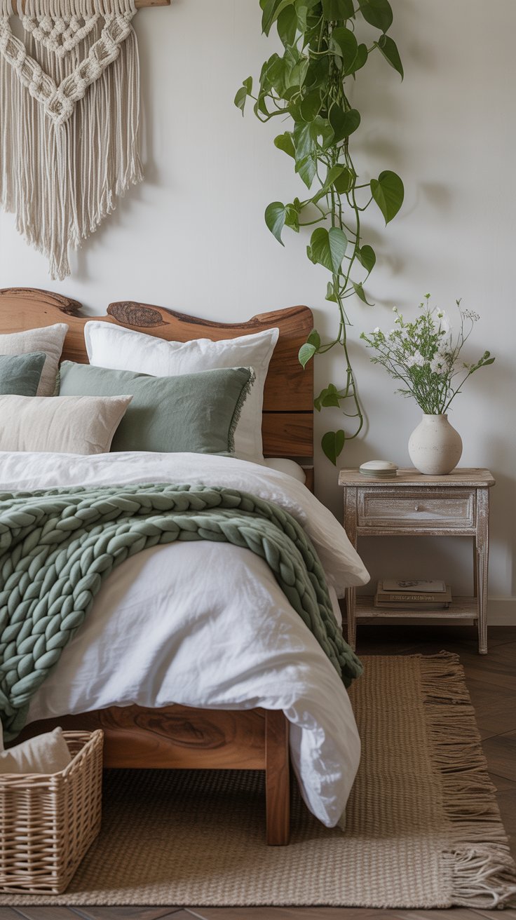 Cozy Bedroom with Natural Elements