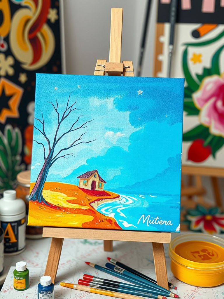 Hand-Painted Canvas Art