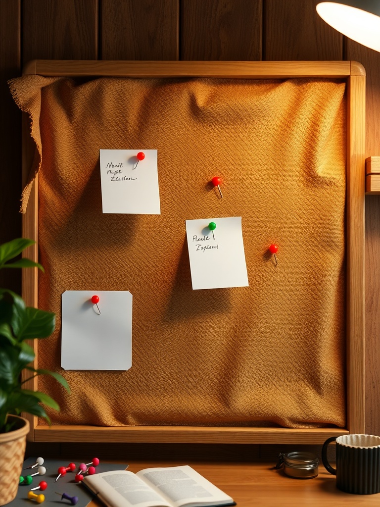 Fabric Covered Bulletin Board