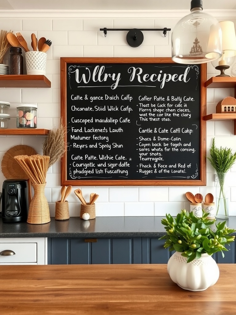 Chalkboard Menu Sign