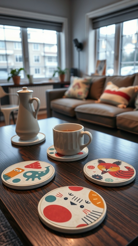 Animal Motif Coasters