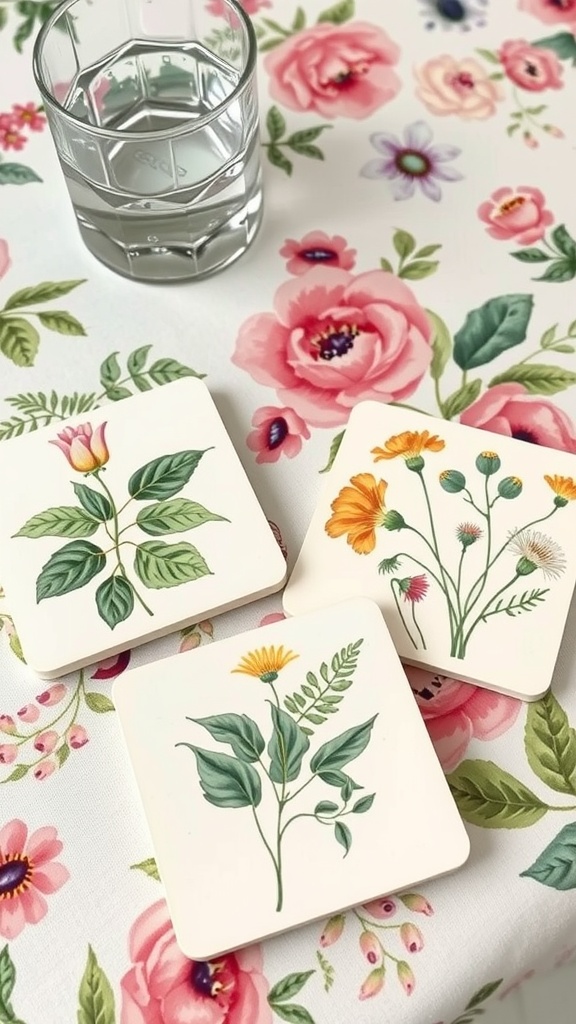 Botanical Print Coasters