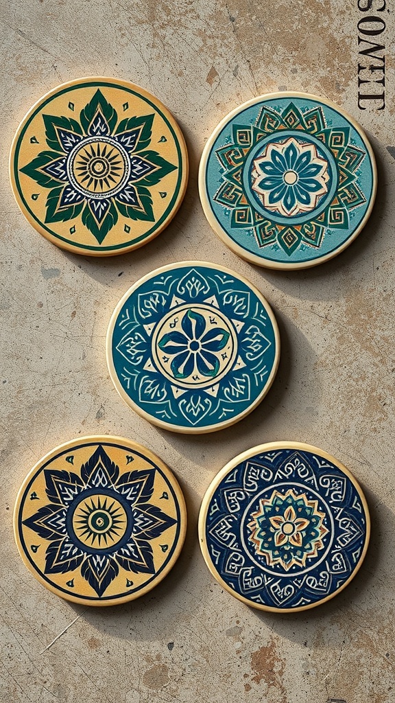 Cultural Pattern Coasters