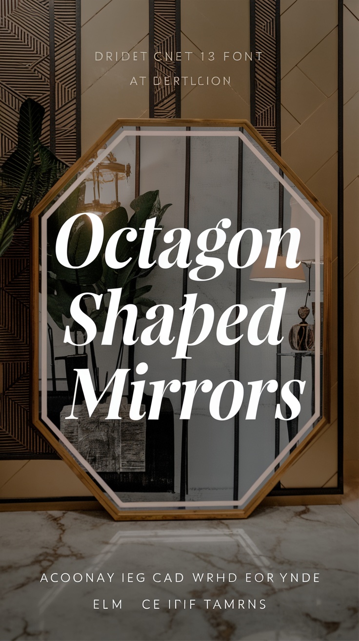 Octagon Shaped Mirrors