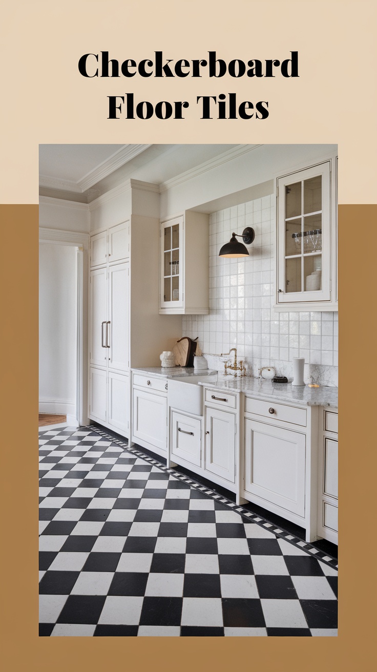 Checkerboard Floor Tiles