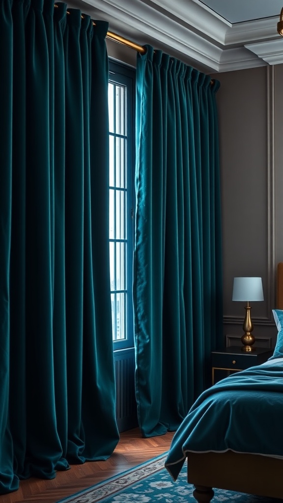 Teal Velvet Luxe Panels