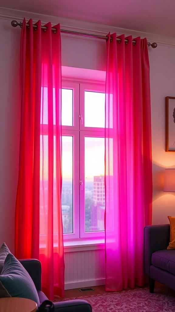 Ombre Sunset Gradient Drapes