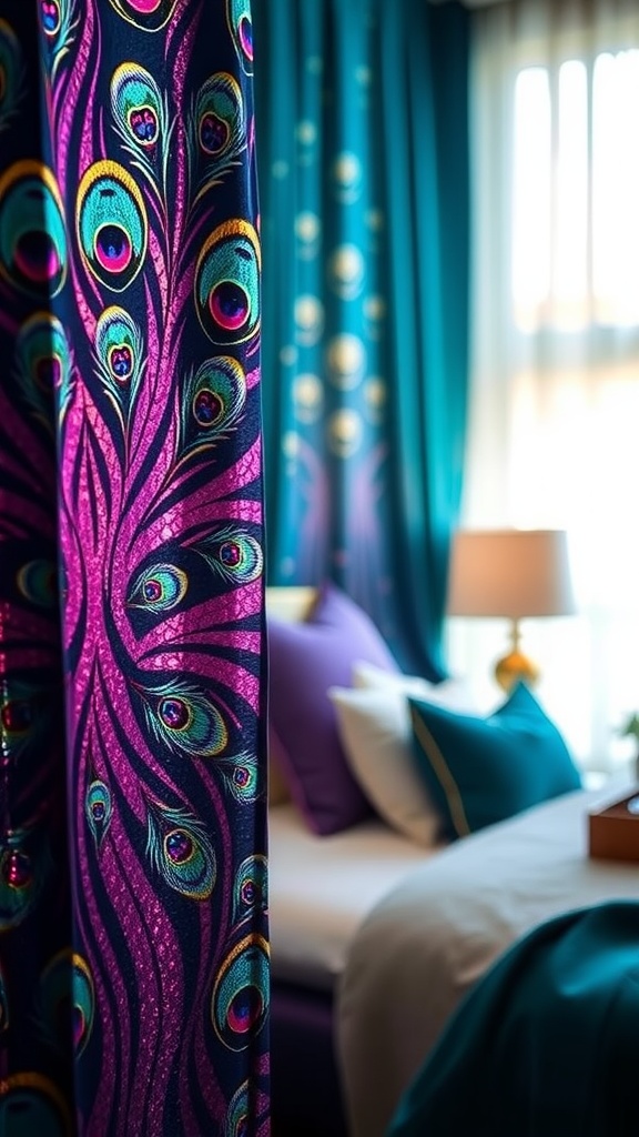 Peacock Feather-Inspired Panels