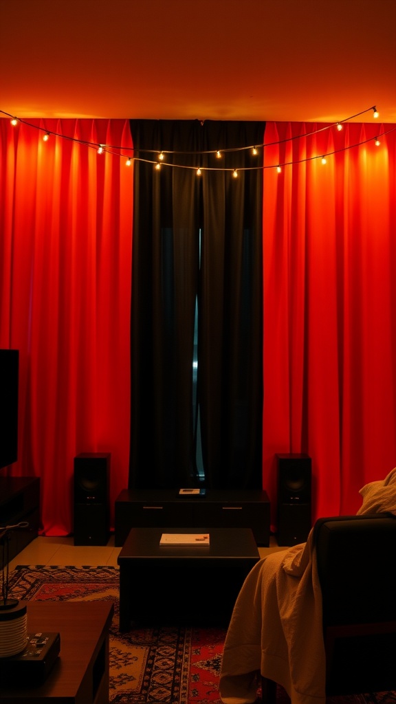 Citrus Orange Blackout Curtains