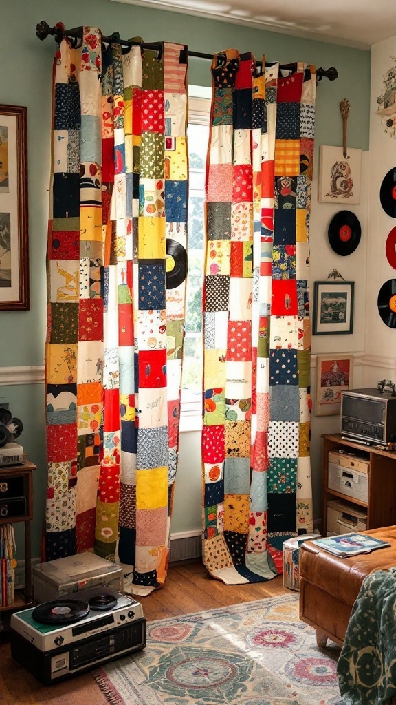 Multicolor Patchwork Curtains