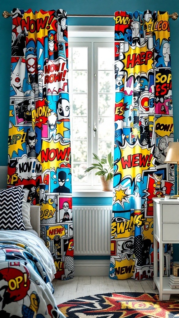 Pop Art Printed Curtains