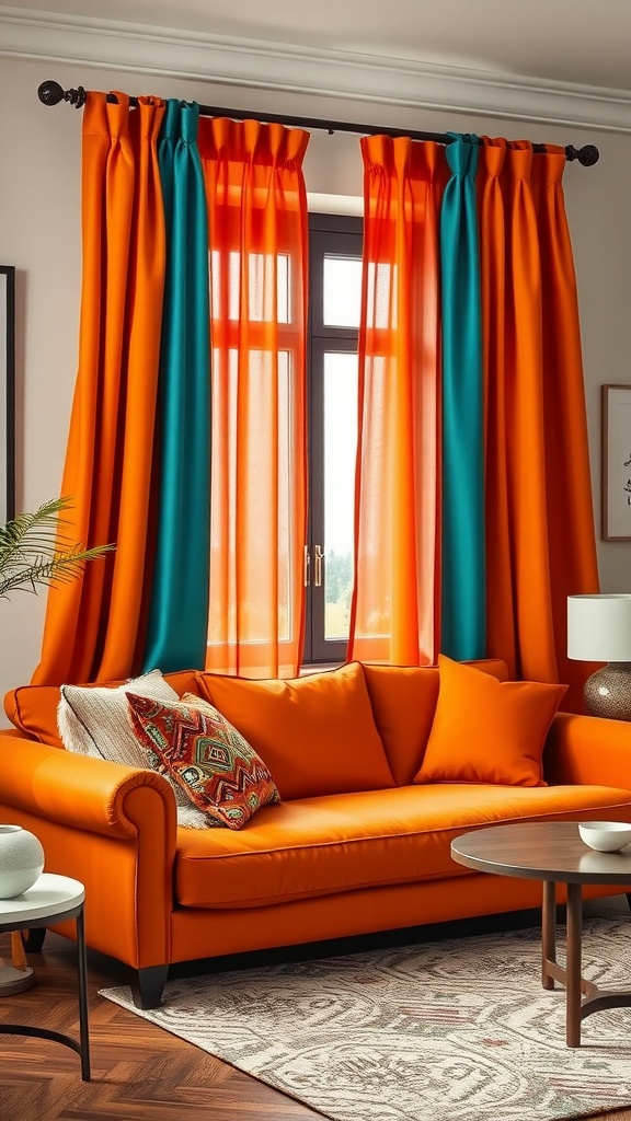 Tangerine & Teal Duo-Tone Panels