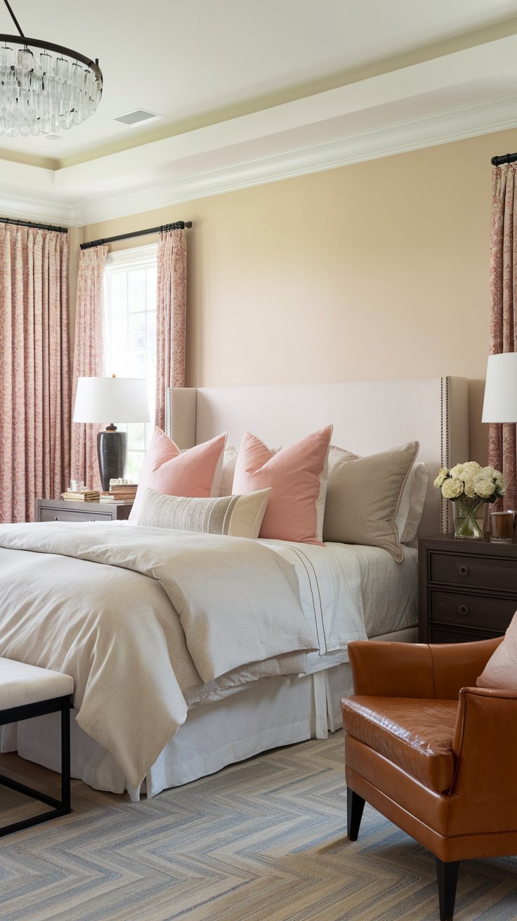 Masculine and feminine decor balance