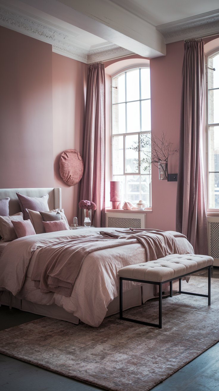 Muted tones in bedroom
