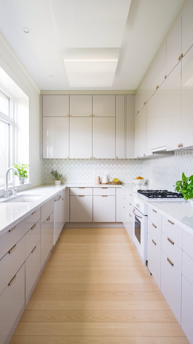 Scandinavian Light Gray Kitchen Cabinets