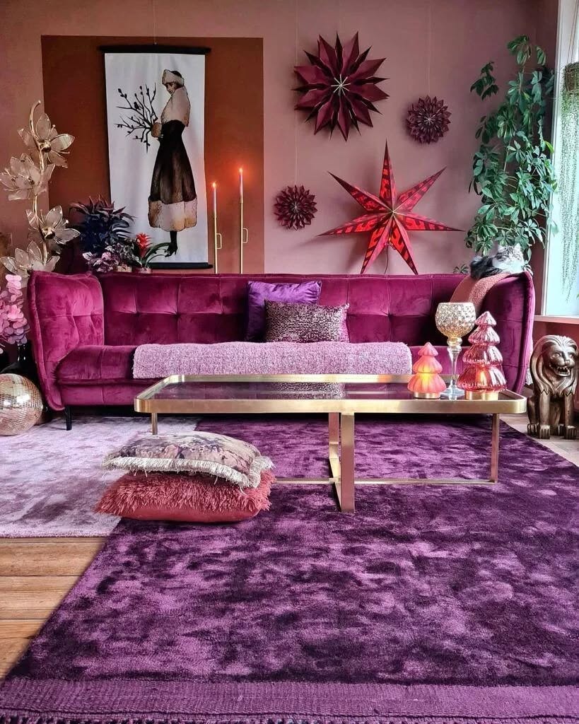 Opulent Purple Layers for a Luxurious Ambiance