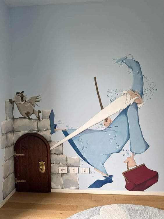 Magical Wizard Adventure Scene