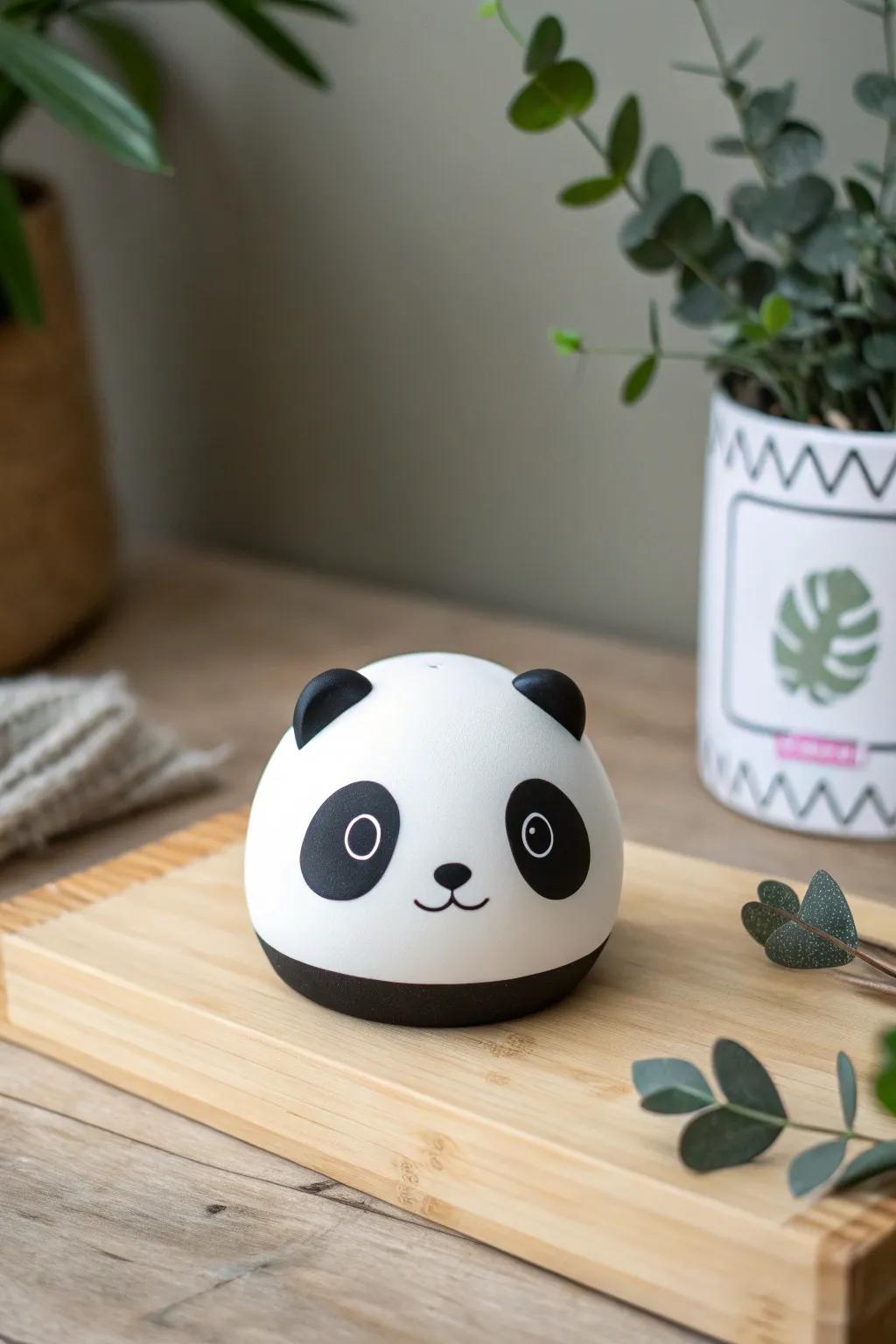Embrace the allure of the creature kingdom with this whimsical panda paper figure, ideal for imparting a sprinkle of playful serenity to any space.