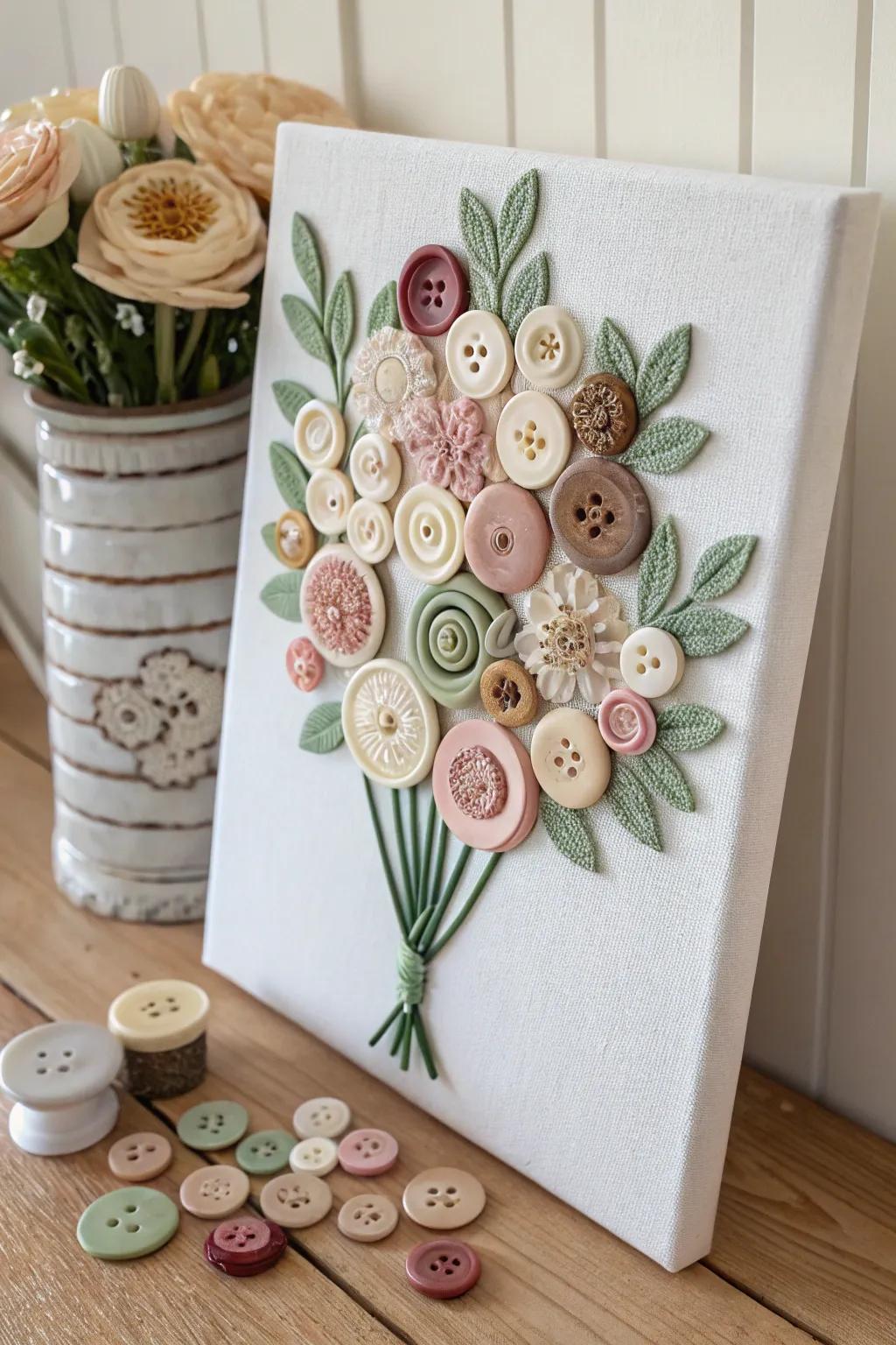 Stunning Canvas Button Art: Top Pieces & Creative Inspiration