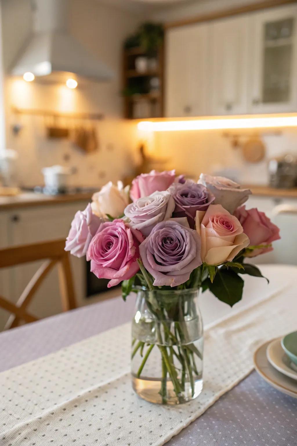 An understated yet sophisticated floral arrangement perfect for intimate gatherings.