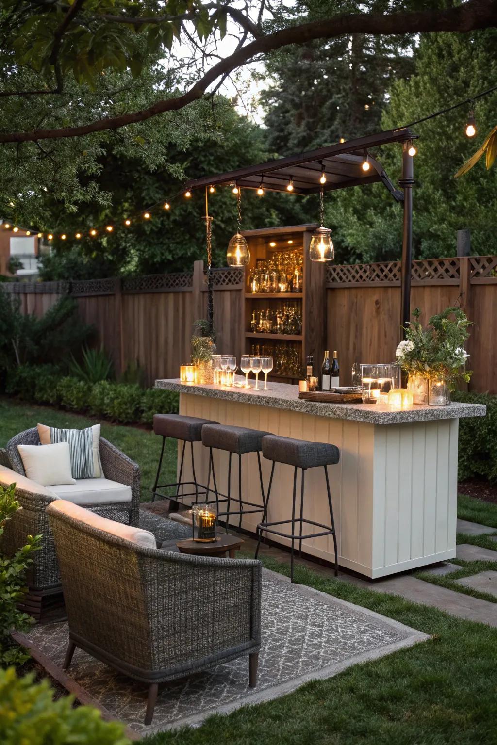 An outdoor escape for open-air entertaining.