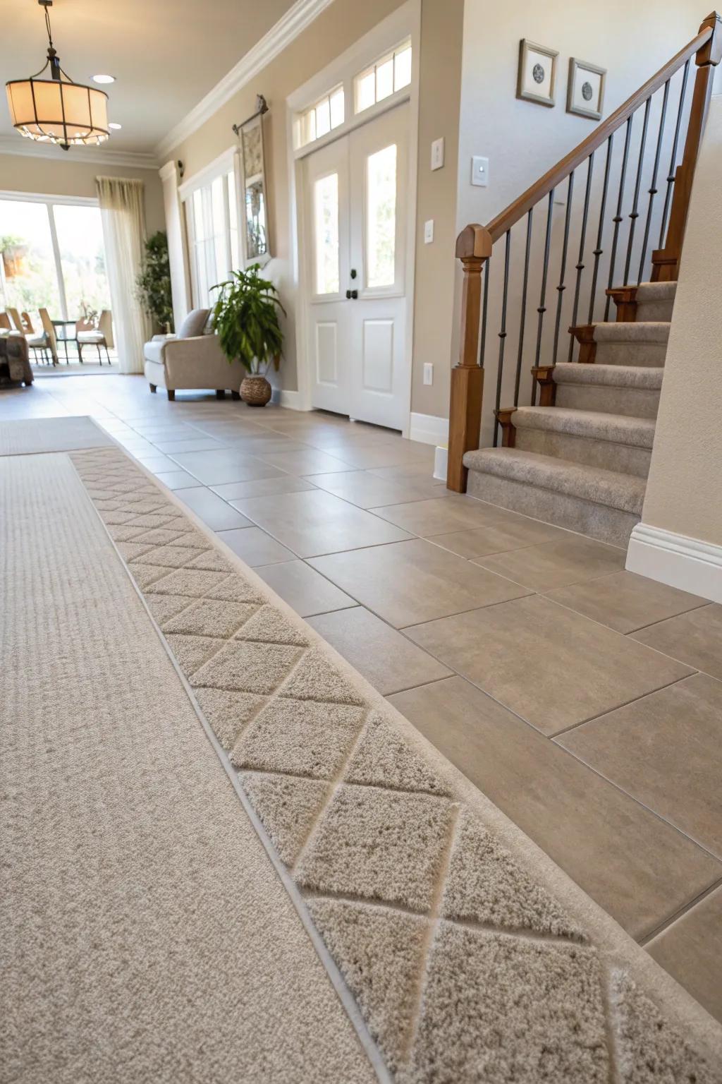 Seamless Style: Mastering Smooth Height Transitions Between Tile and Carpet