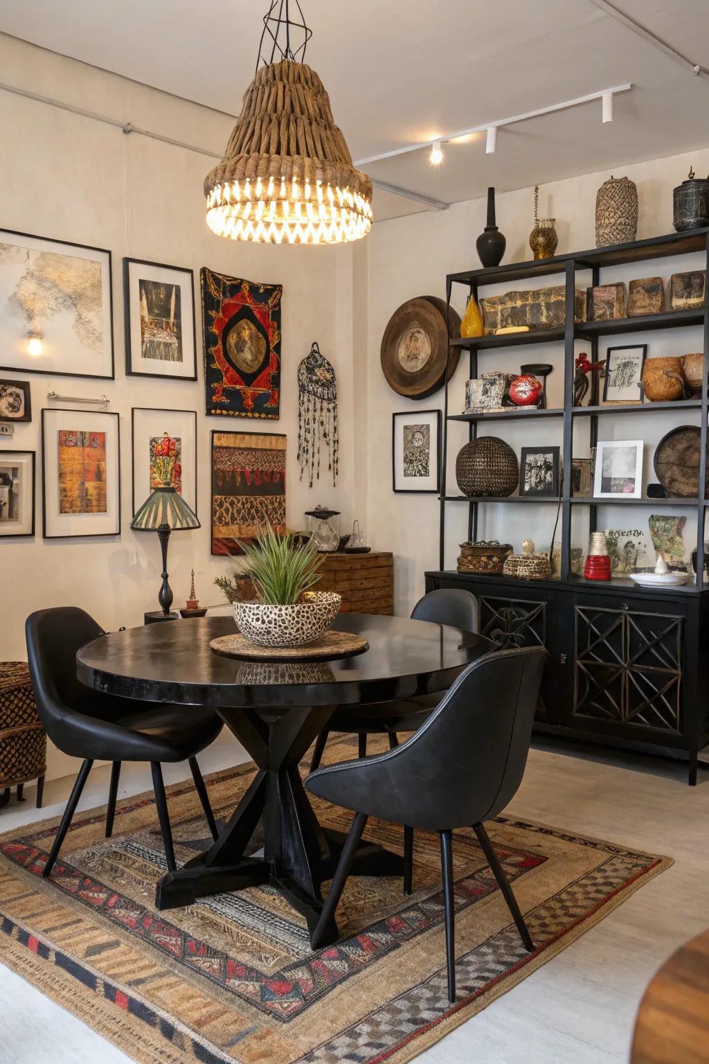 Chic and Sophisticated: Stunning Ideas to Style Your Black Dining Room