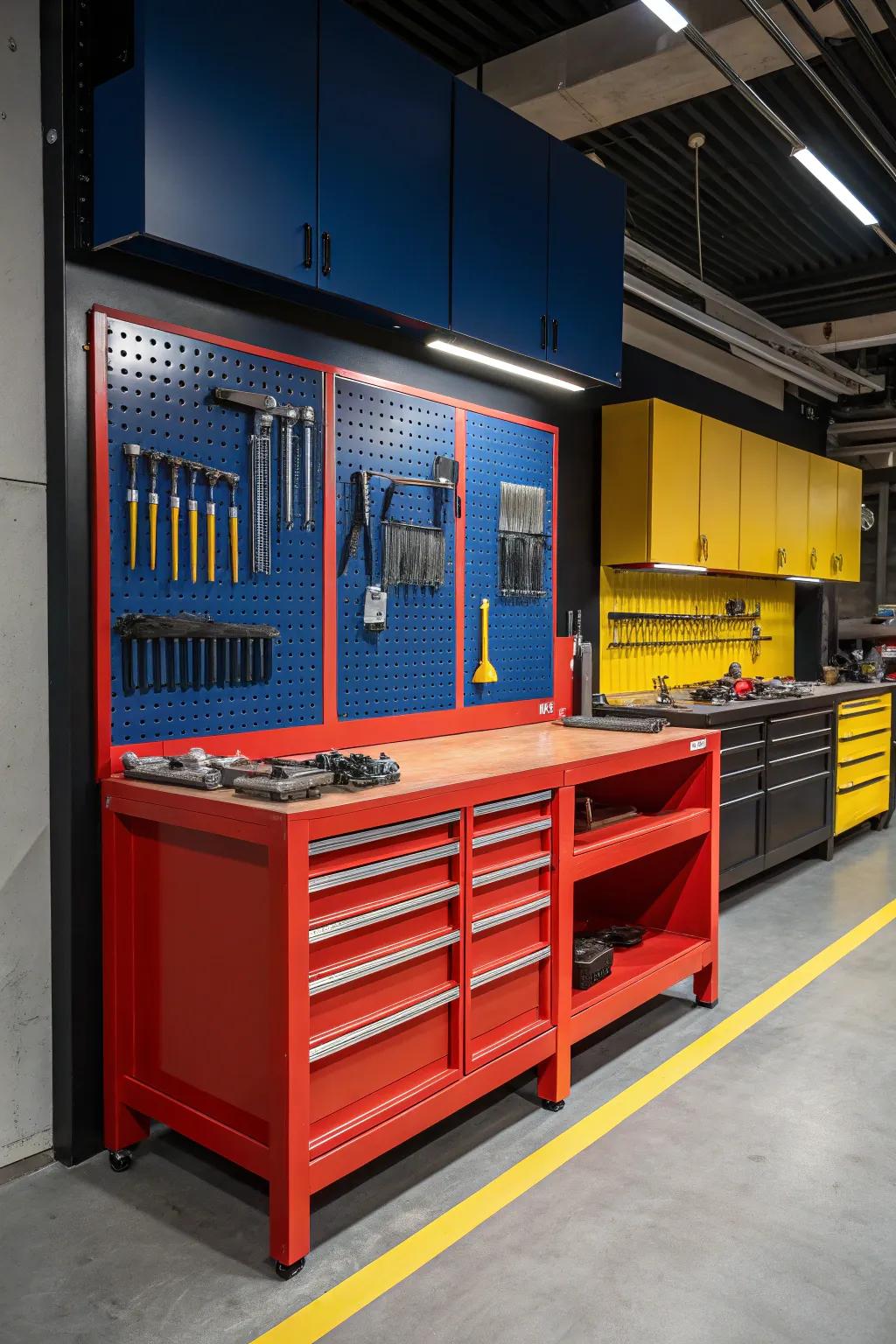 Master the art of organization with purpose-driven workshop areas!