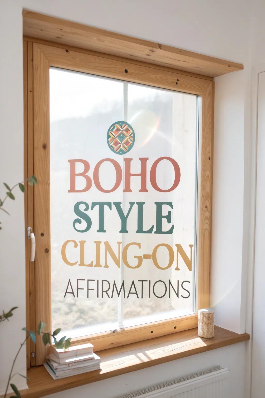 Let your affirmations shine as brightly as the sun with these beautiful window clings.