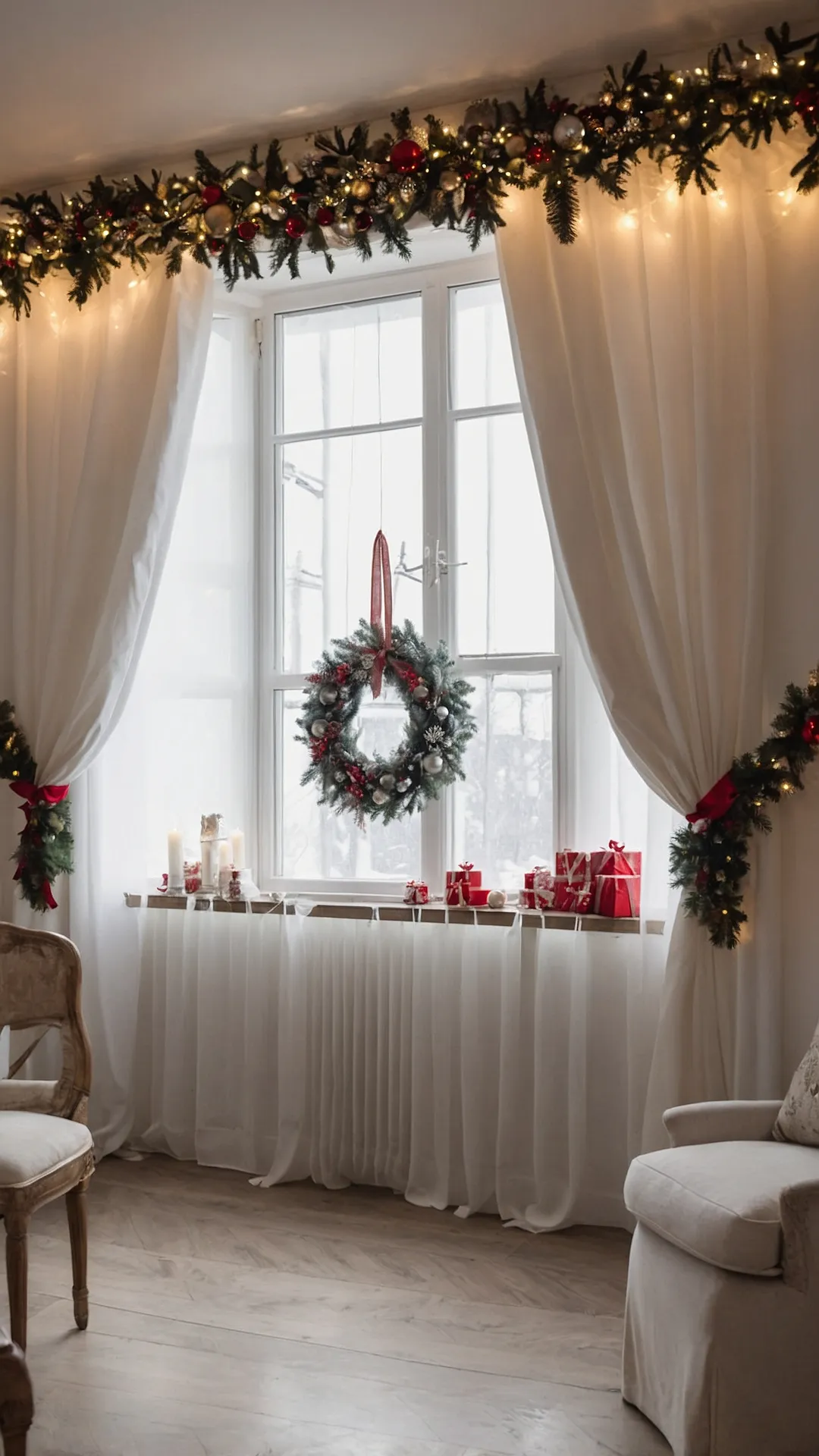 Cozy Candlelit Christmas Scene