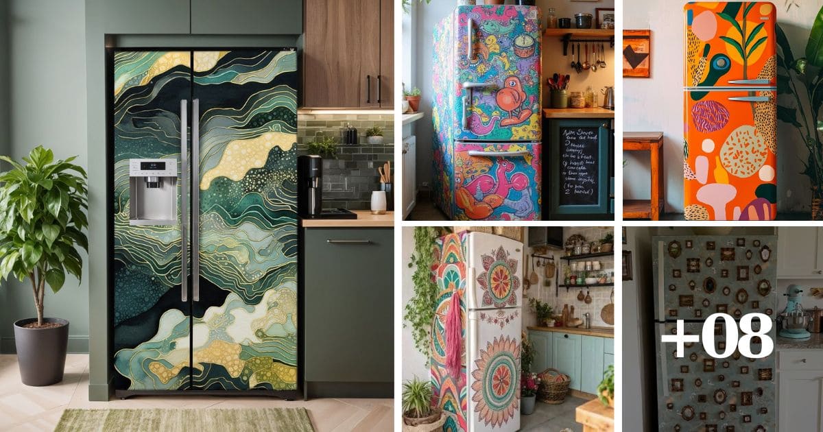 12 Creative Refrigerator Wrap Ideas to Instantly Refresh Your Kitchen Decor