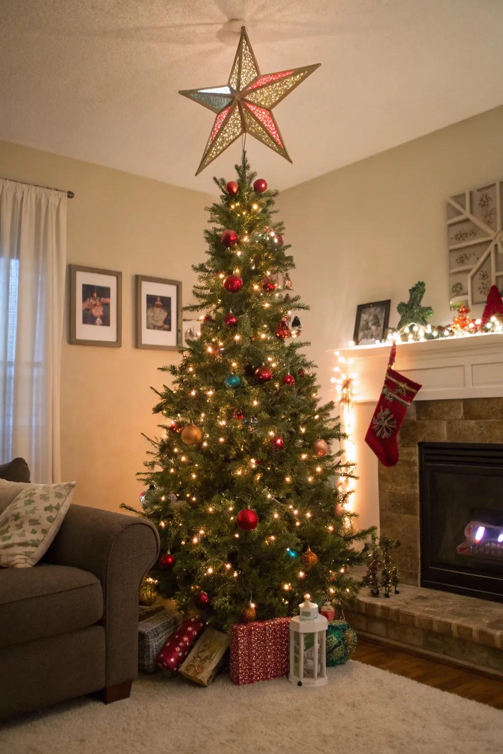 A statement star makes your tree the focal point.