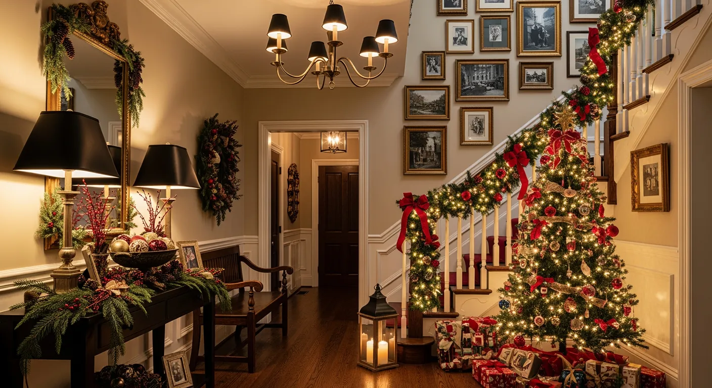 Cozy Christmas Entryway Ideas to Create a Warm and Welcoming Holiday Home